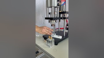 Semi-automatic Perfume Bottle Cap Crimping Capping Machine #perfume #cappingmachine