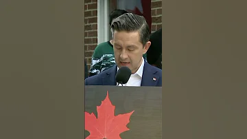 Pierre Poilievre Announces Castle Law Style Principle 