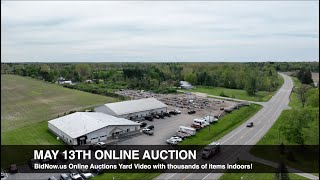 BidNow.us Online Auctions May 13th Yard Video! View the items selling in the May 13th Online Auction