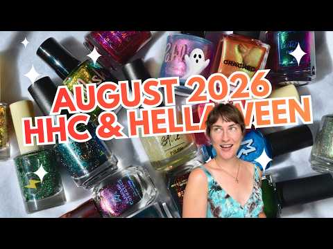 Happy Hellaween! August 2026 HHC Hella Handmade Creations nail polish swatches