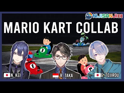 【Mario Kart 8 Deluxe】Mario Kart Collab with NIJISANJI New Vtubers!【NIJISANJI ID | Taka Radjiman】