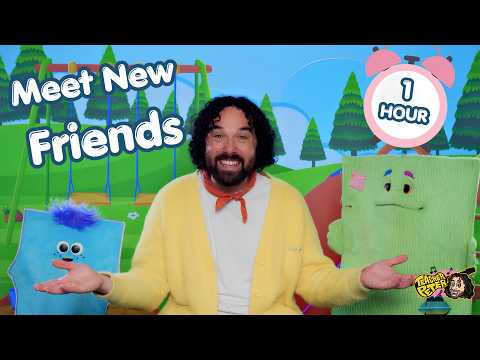 How to Make a New Friend! 🤝 Teacher Peter & @WoobyandFotty | 1 Hour Kids Songs Compilation