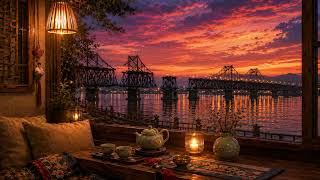 Yalu River Night Breeze ｜ Relaxing Dandong Border City Ambient Music《鸭绿江晚风》｜丹东边境夜色氛围音乐 screenshot 4