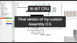 16-bit Computer. Custom Assembly O.S.  Logisim Evolution.