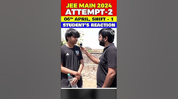 JEE Main 6th April Shift 1 Review under 1 min. 💯 #PW #Shorts #JEEMain2024