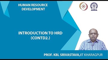Lecture 3 : Introduction to HRD (Contd.)