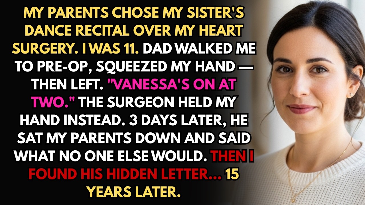 Parents Chose My Sister's Dance Recital Over My Heart Surgery—The Surgeon's Note Changed Everything