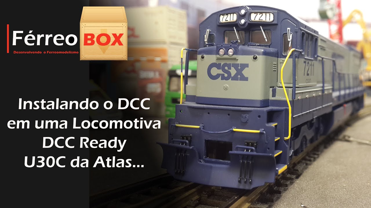 FérreoBOX - Instalando DCC na U30C Atlas DCC Ready