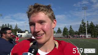 WCSSAA Football - Daniel George looks ahead to the Bluevale Knights season