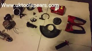 hilti dcg 230-d grinder all parts available parts spears repair