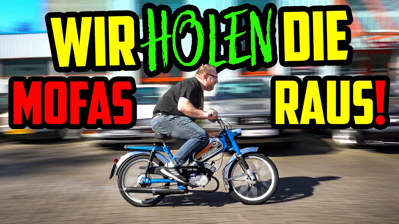 Marco HOLT die MOFAS raus! - 1Sitz 2Takte 25km/h - Vorbereitungen für die Ausfahrt!