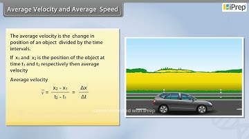 Average Velocity and Average Speed | Motion in a Straight Line | Physics | Class 11th | iPrep