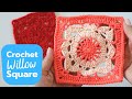 How To Crochet Willow Granny Square Easy Tutorial