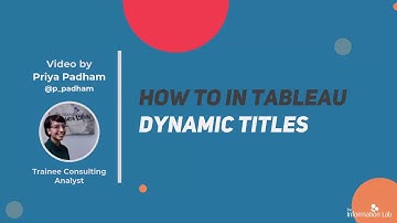 How to in Tableau in 5 mins: Format Dynamic Titles