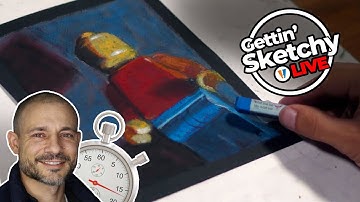 Toy Drawing with Oil Pastels - Gettin