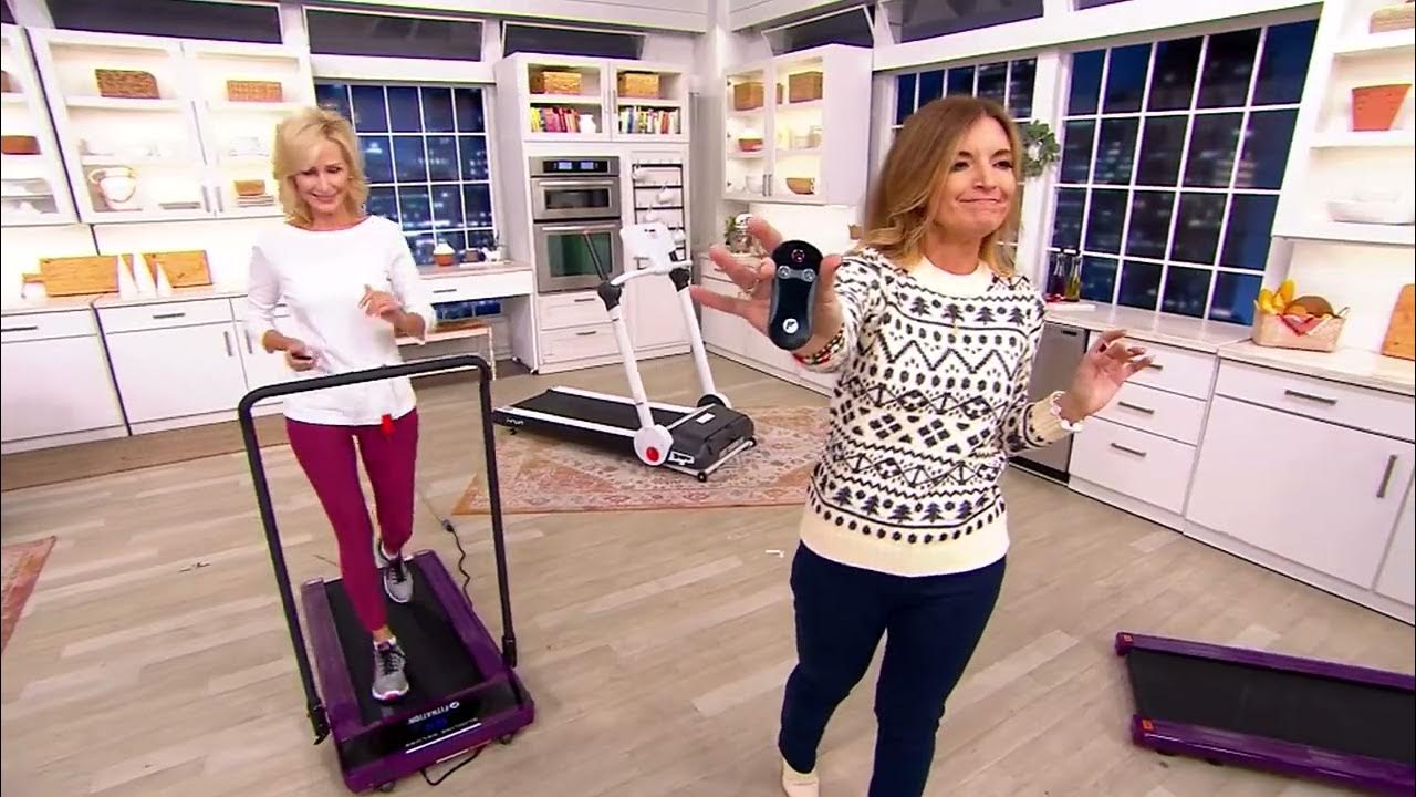FITNATION Slimline Walker's Deluxe Treadmill on QVC YouTube