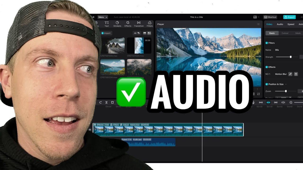 How to: Edit Audio on CapCut PC - YouTube