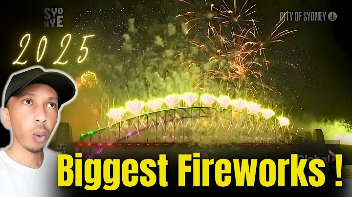 REACTION | New Year's 2025: Australia puts on spectacular fireworks: Best New Years Fireworks.