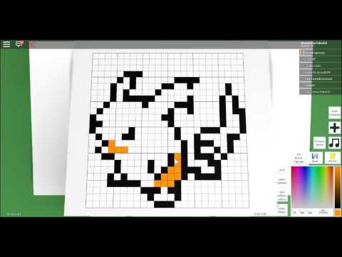 How To Draw Riachu In Pixel Art Creator Roblox Youtube - pixel art roblox drawing