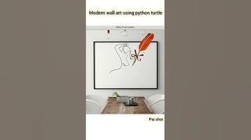 Modern wall art home decor using python turtle #shorts #paishot #homedecor