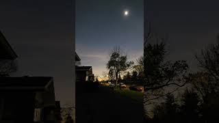 2024 eclipse time-lapse Riverside Park, Indianapolis.