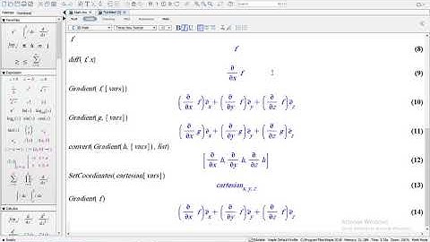 Vector Calculus Using Maple