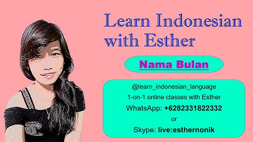 Learn The Months Of The Year In Indonesian - Speak Indonesian, Learn Indonesian with Esther