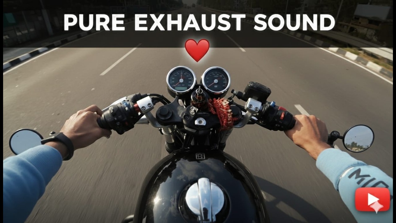 DAY 04 ll PURE EXHAUST SOUND ll GT 650 ll 2026 ll STOCK EXHAUST  ll RAW SOUND ll ROYAL ENFIELD ll