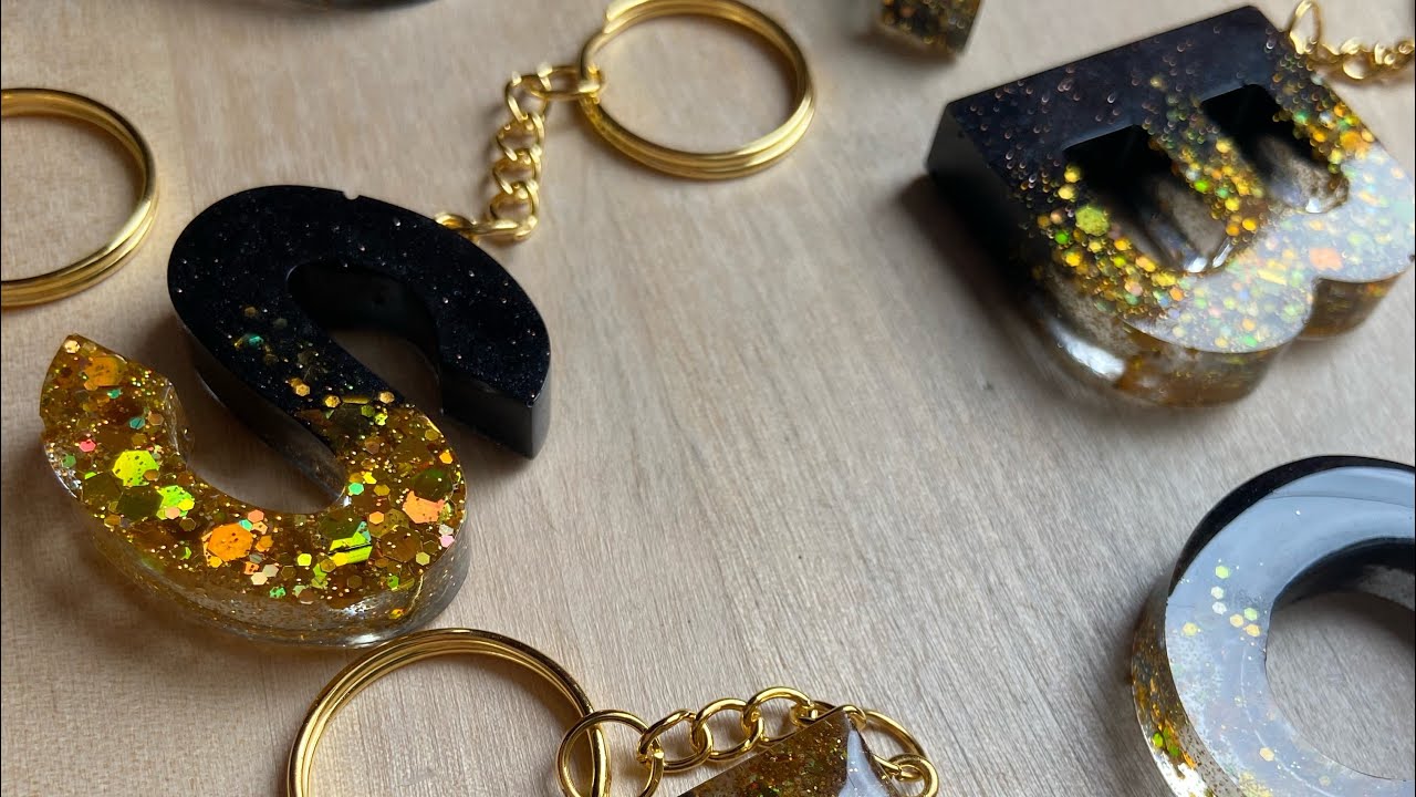 GUMEI Porte-clés Résine époxy Moule Brillant Brillant Coeur