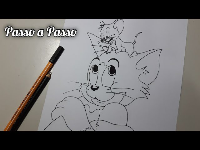 🔶Como desenhar o gato Tom no estilo mandraca passo a passo 