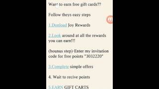 Joy Rewards!!! FREE GIFT CARDS AND CASH!! EARN 50USD A DAY screenshot 4