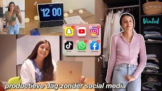 ik verwijderde mijn social media voor een productieve dag..