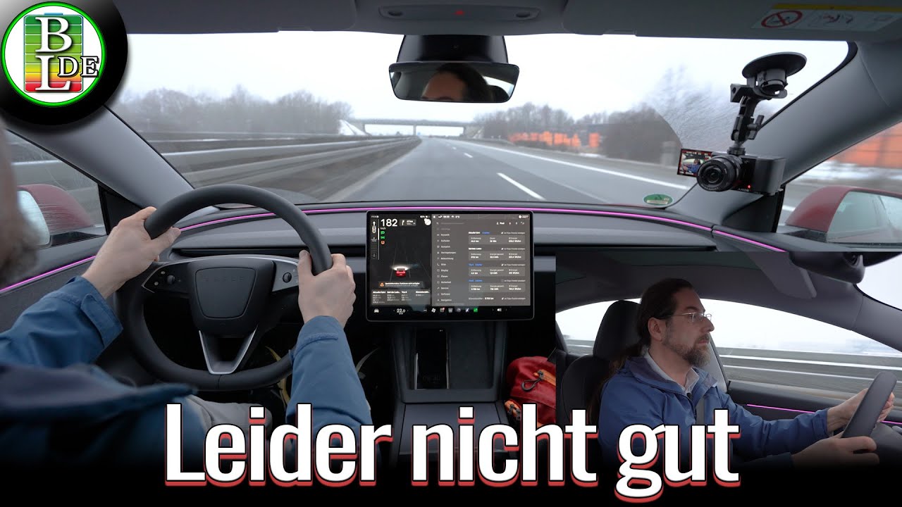 Tesla Model 3 Highland Autobahn Test | Hohe Geschwindigkeit, Stabilität & Verbrauch