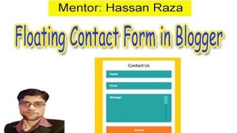 How to add Floating Contact Form in blogger
