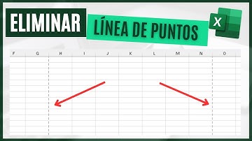 Cómo eliminar LINEAS DE PUNTOS en Excel - Cómo Quitar LINEAS DISCONTINUAS