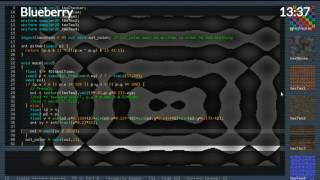 Solskogen 2017: Live shader coding compo, semifinal 2 (Blueberry–Ferris)