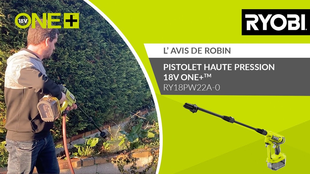 Pistolet à pression ryobi 18v oneplus - sans batterie ni chargeur  ry18pw22a-0 5133004570 - Conforama