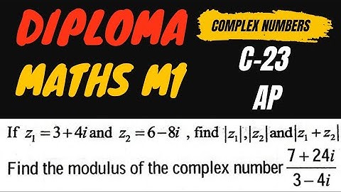 Modulus of a complex number@maths naresh eclass