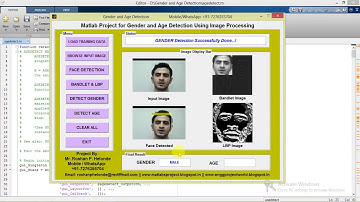 Matlab Code for Gender and Age Recognition Using Image Processing