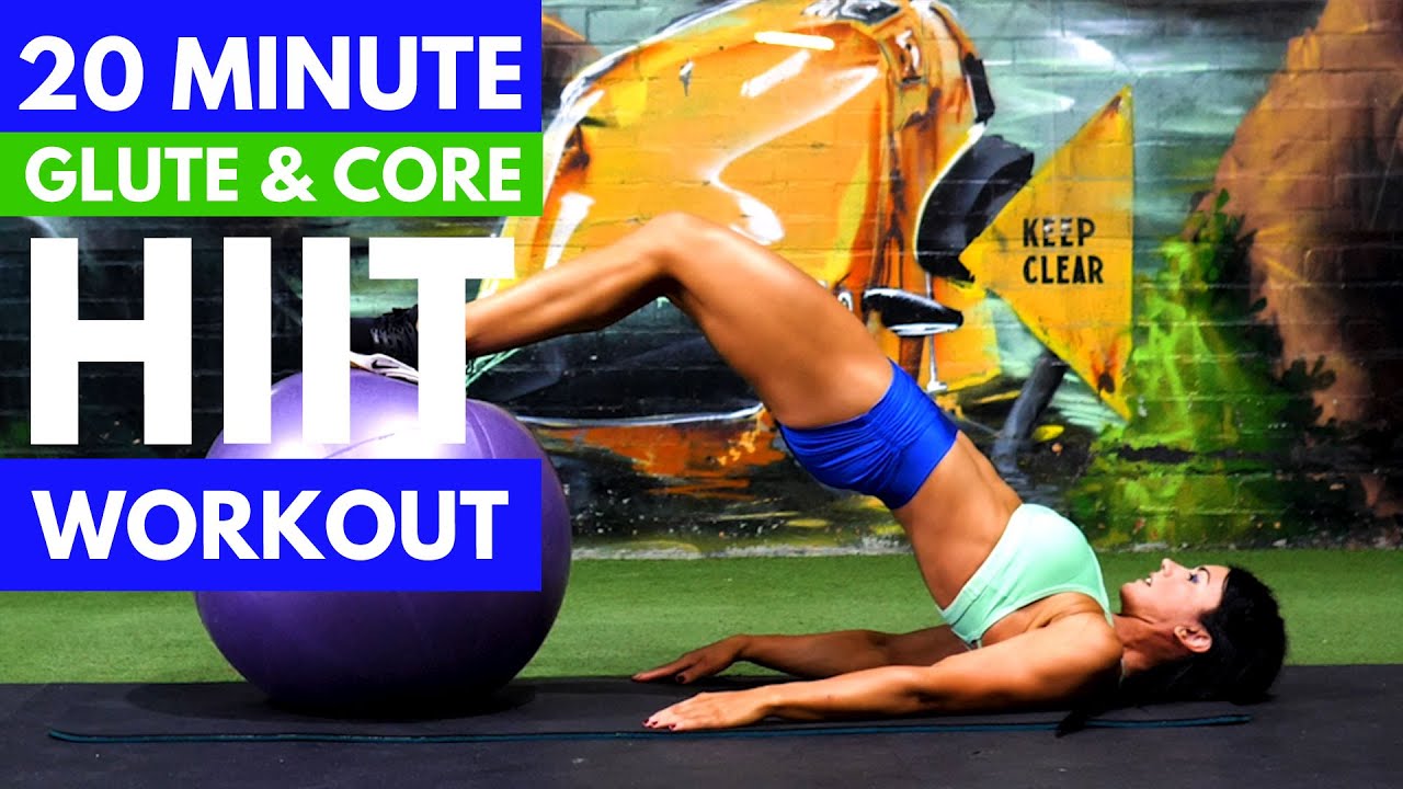 20Minute Jump Rope HIIT Workout Glute Core YouTube