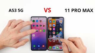 Samsung A53 vs iPhone 11 Pro SPEED TEST