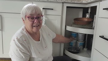 Tiny tidy tuesday Lazy Susan cupboard