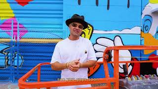 Painting my Largest Mural in Miami Wynwood!!