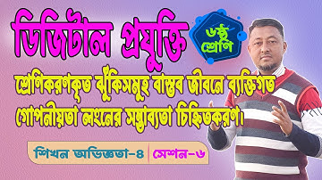 Digital Technology | Class 6 | Learning Experience-4 | Session-6 | Risks in Information Sharing.