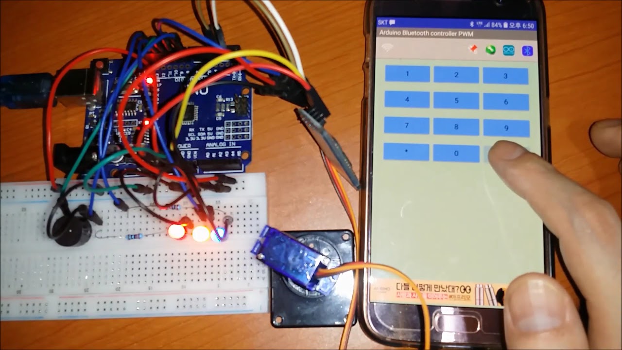 android bluetooth arduino digital doorlock