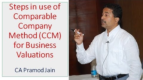 Steps in use of Comparable Company Method (CCM) for Business Valuations I CA Pramod Jain