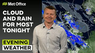 25\/05\/24 – Rain pushing in from the southwest – Evening Weather Forecast UK – Met Office Weather