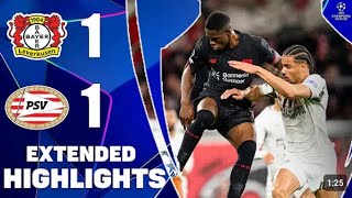 Leverkusen Vs PSV (1-1) Extended HIGHLIGHTS - UEFA Champions League 2026