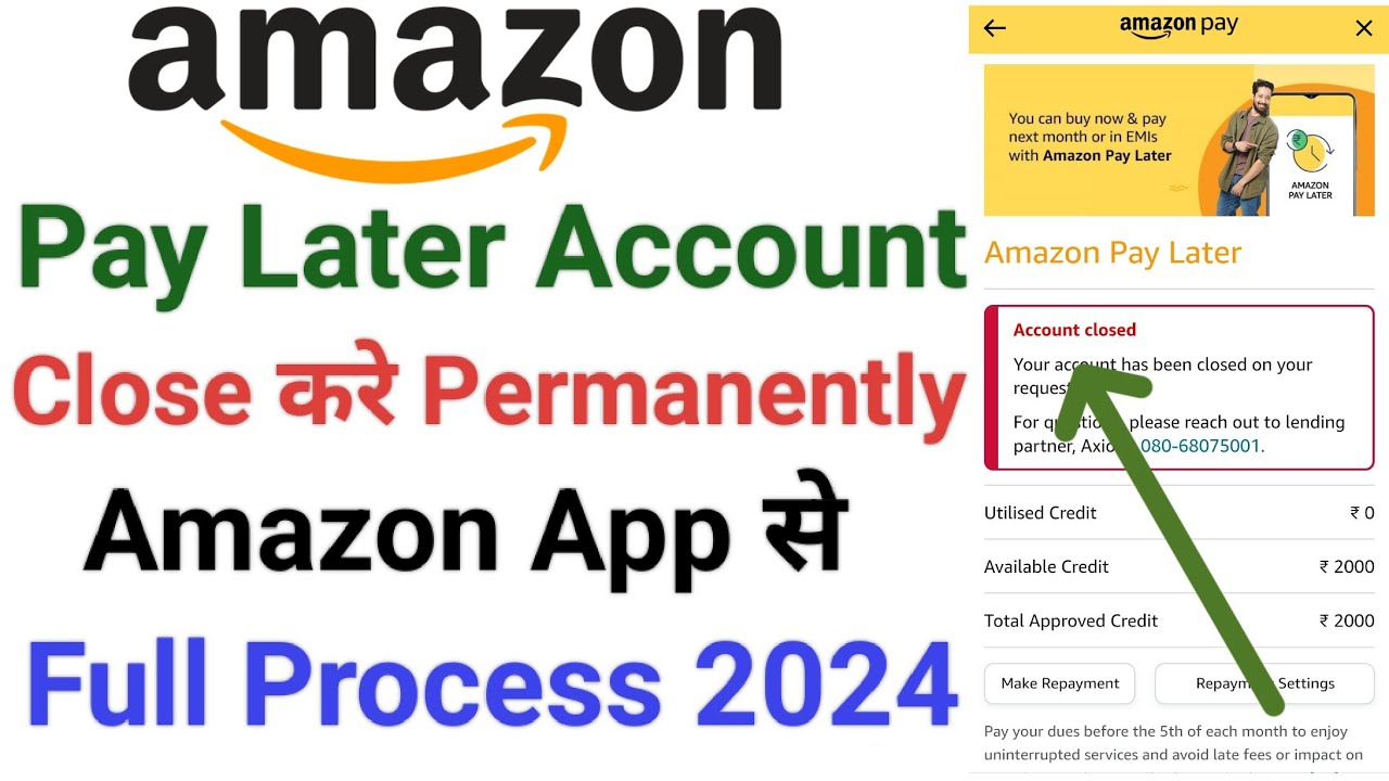 How to close amazon pay later account Amazon pay later deactivate