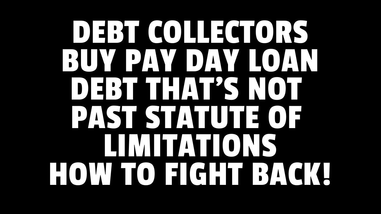 PAYDAY LOAN DEBT SETTLEMENT YouTube
